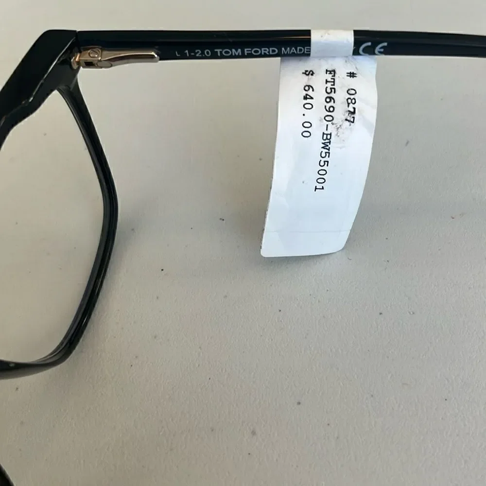 Tom Ford TF 5690 001 55mm Black & Brown Tortoise Eyeglasses